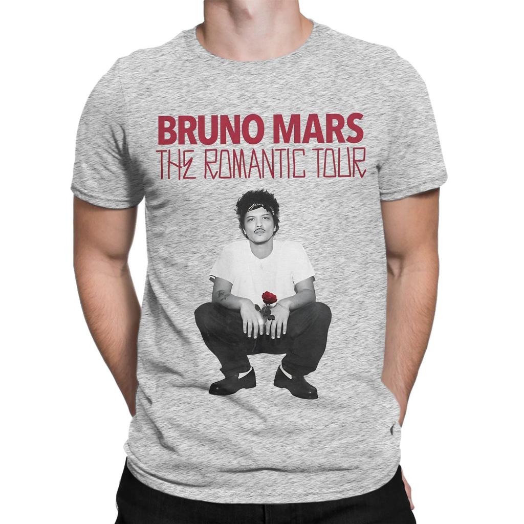 Bruno Mars The RoUnisextic Tour Ροζ Βίντατζ Αφίσα Γραφικό Αστείο 100% Βαμβακερό T-Shirt Bruno Mars Μπλούζες T-Shirts Για Unisex