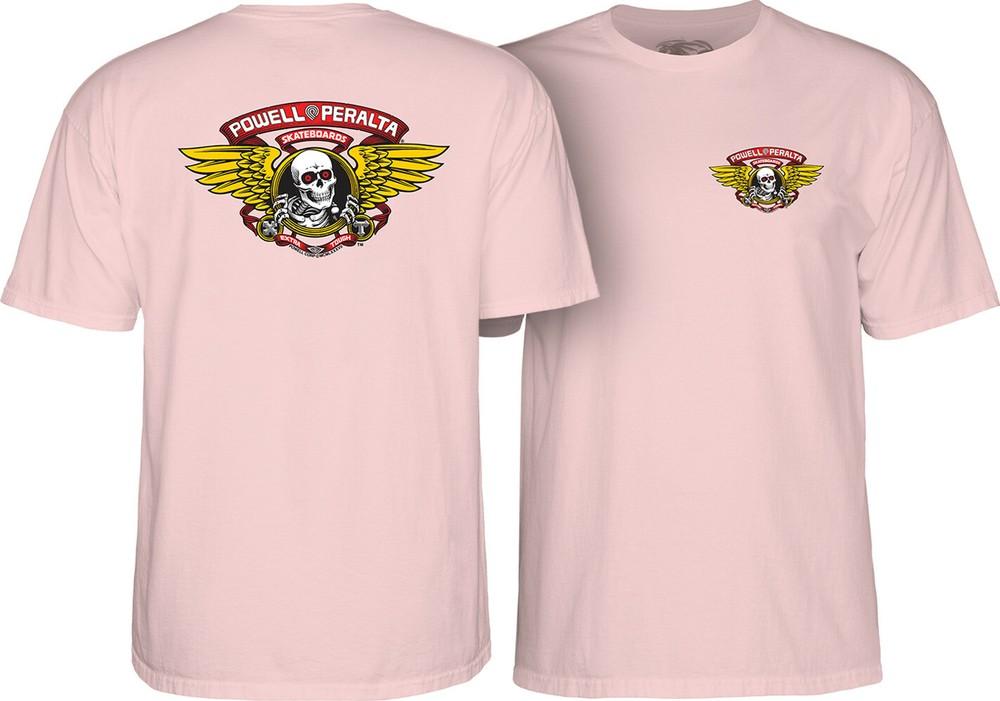 Powell Peralta WINGED RIPPER Skateboard T Shirt LIGHT PINK Unisex T-Shirt XXXL