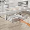 Attachable Under Desk Drawer Slide-out Table Storage Box Durable Pencil Holder Tray  Cosmetics