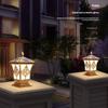 Solar Stigma Lamp Led Waterproof Outdoor Courtyard Doorstack Garden Fence Decor Villa Gate Pillar Wall Lamp Landscape