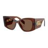 Costa Blanca Brown Solid Cat Eye Ladies Sunglasses Mk2244u 402173 53
