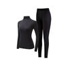 Hyaluronic Acid Thermal Underwear Set Stacked Turtleneck Slim Warm Base Layer Seamless Soft Stretch Loungewear for Women