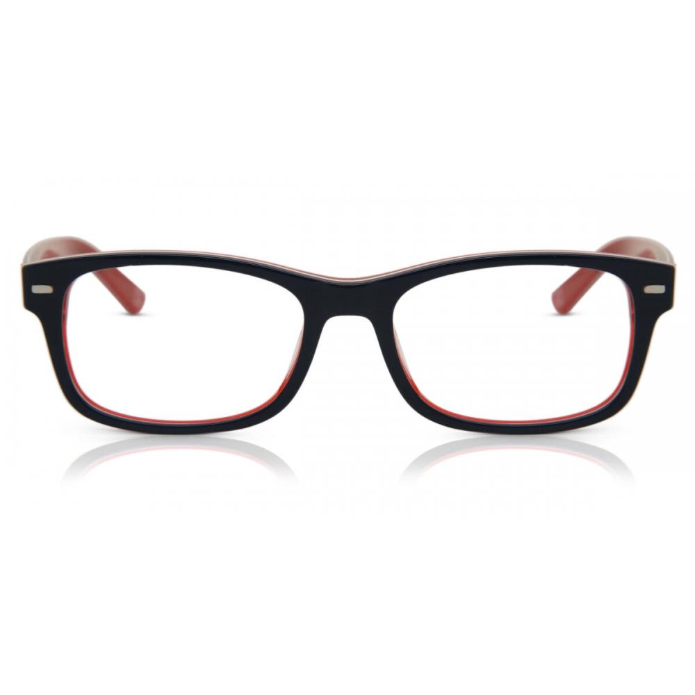 Full Rim Square Blue Clear Red Smartbuy Collection Rumbo Am87a Fashion Unisex Eyeglasses