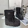 Classic Triangle Standard Thick-soled Warm Short Snow Boots Women's 2 Winter New Casual Straps Muffin Cotton Boots Hair