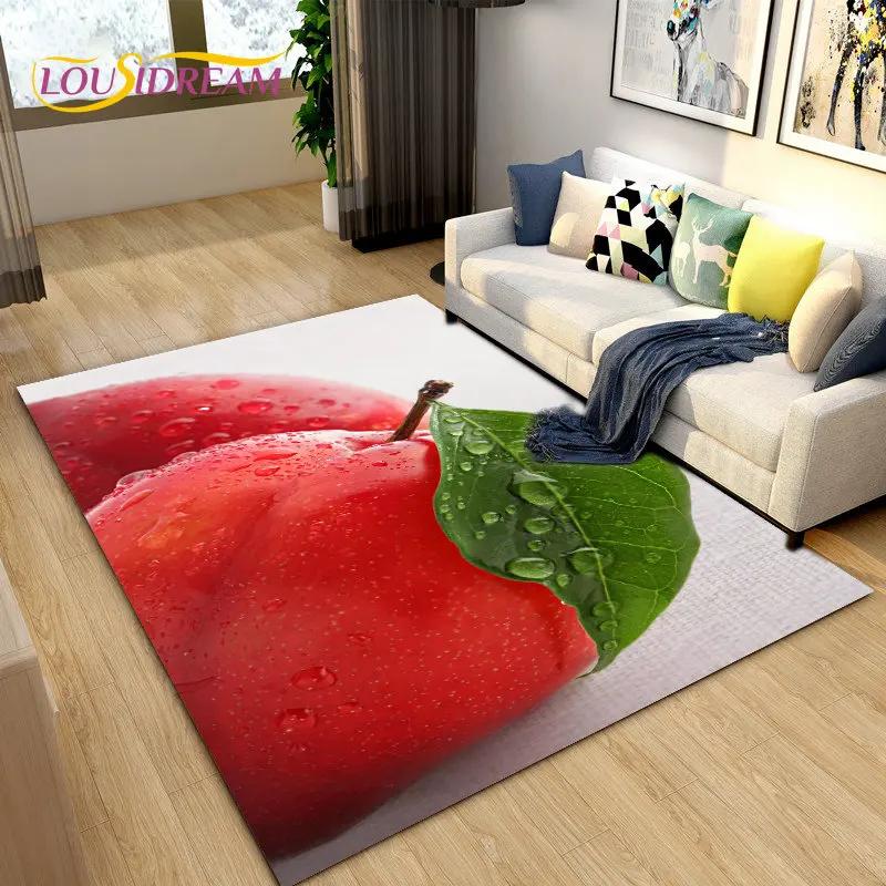 Fruits Series Kitchen Area Rug Carpet for Living Room Bedroom Playroom Sofa decor home Non-slip rug Floor Mat Soft