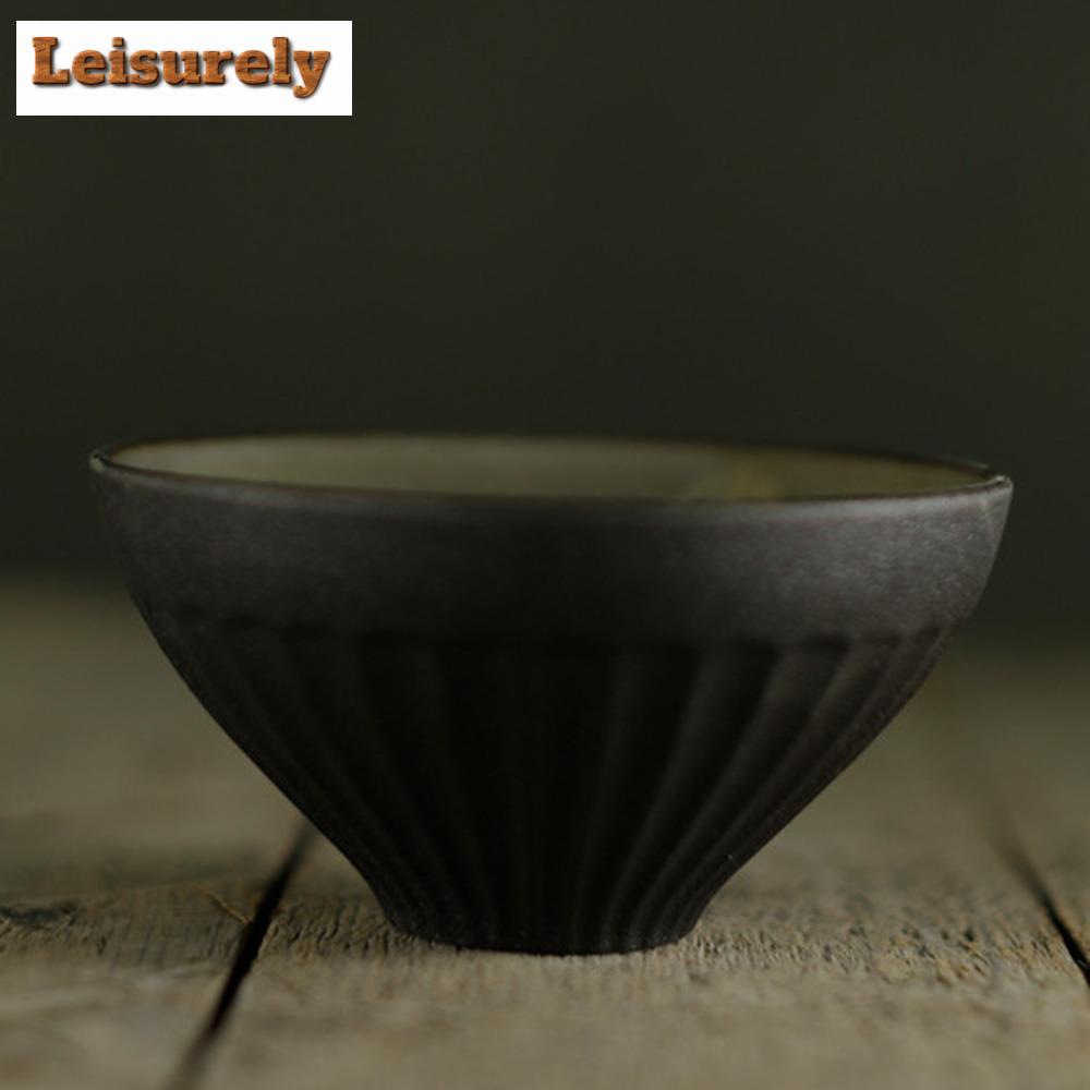 Japanse Kegel Theekop Handgemaakt Steengoed Ovenverandering Theekop Persoonlijke Kop Ruw Aardewerk Theekom Kung Fu Thee Meesterkop Drinkgerei