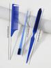 3Pcs Stainless Steel Rat Tail Comb Edge Control Hair Brush for Women's Back Brushing, Hair Brushing, Braiding & Smoothing