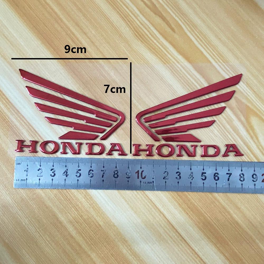 AAAHV1 Honda Motorcycle Modification Set Logo 3D Sticker HONDA Electroplated Letter Label Waterproof Sticker Moto Accessories Cbr 600