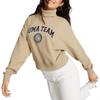 Puma Solid Color Logo Print High Collar Long Sleeve Sweatshirt Women Tops Camel 539271-67