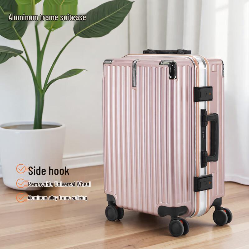 OLOMM Aluminum Alloy Frame Hardshell Luggage