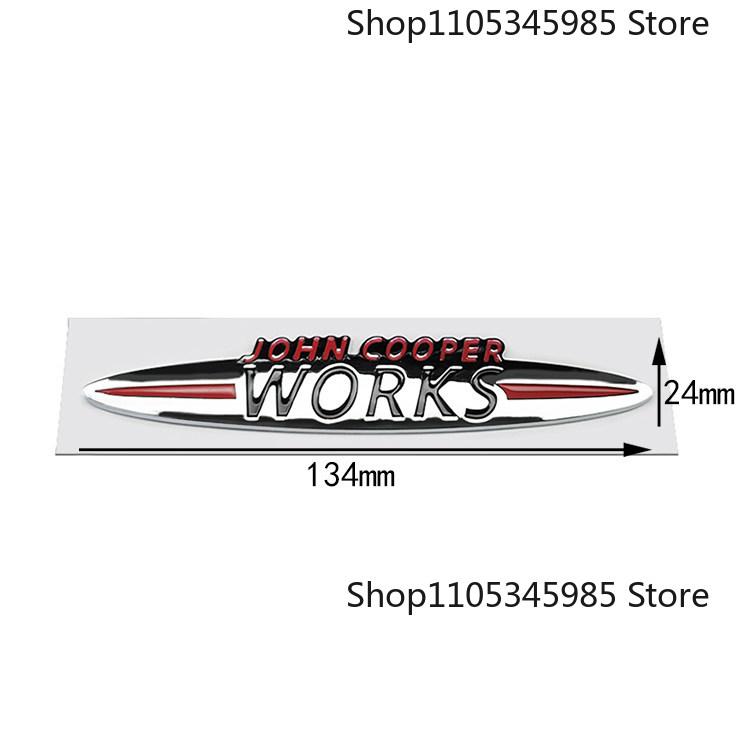 

For Mini COUNT RYMAN logo, ALL4 four-wheel drive lettering CLUBMAN tail logo COOPERS WORKS Fender Side Emblem Rear Trunk Badge