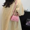 Pu Small Square Bag For Women With Single Shoulder Strap For Daily Wear