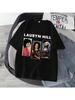 Rock-Sänger Tag Geschenk Lauryn Hills Grafik T-Shirt unisex Wounisex Harajuku Hip Hop Kleidung T-Shirt Mode Übergroßes T-Shirt Streetwear