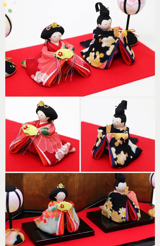 Osaka Choseido Hina Compact Mini Name Wooden Tag Bonus Included Crepe Hina Width Colored Yuzen Hina Doll, Hina, Engraved, (Sent Separately), Doll,