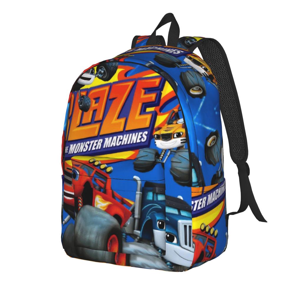 Blaze and the Monster Machines Casual Backpack High School Hiking Travel Daypack for Men Women Laptop Computer Shoulder Bag
