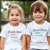 Big Sister Big Brother In Progress French Printed Tshirt Pregnant Announcement Shirt Kids Tshirt Tops Boys Girls Summer Tee