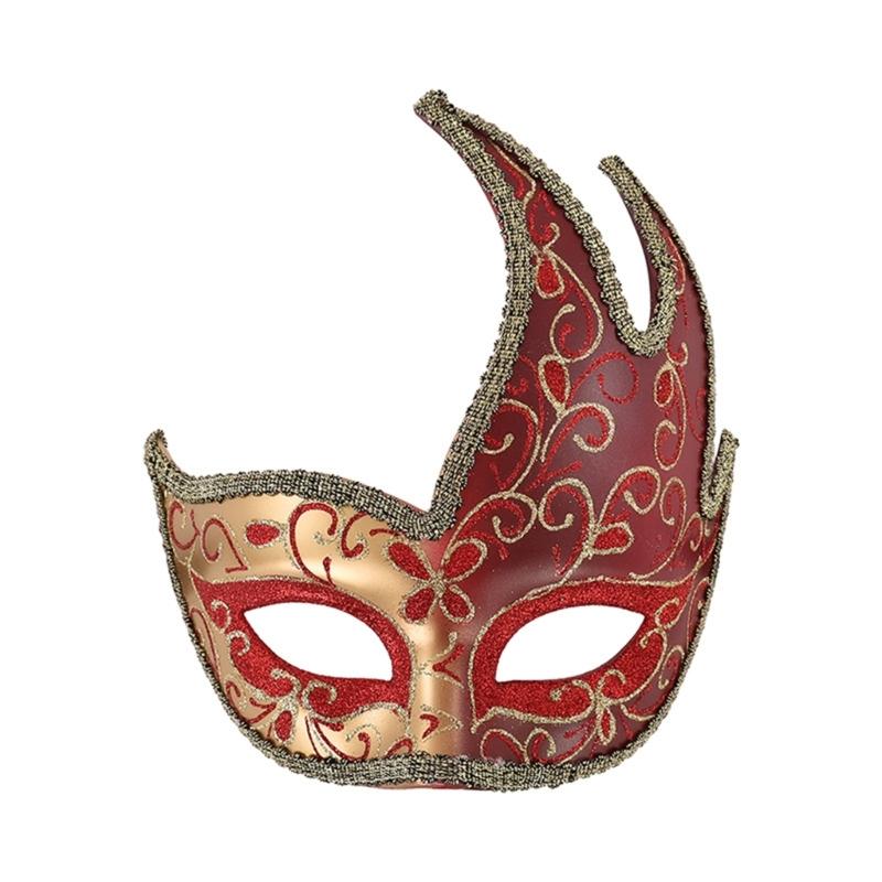 High Simulation Plastic Masquerades Mask For Cosplay Halloween Event Costume Accessory Comfortable Party Prop