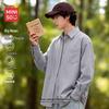MINISO Men's Oxford Long-Sleeve Casual Shirt