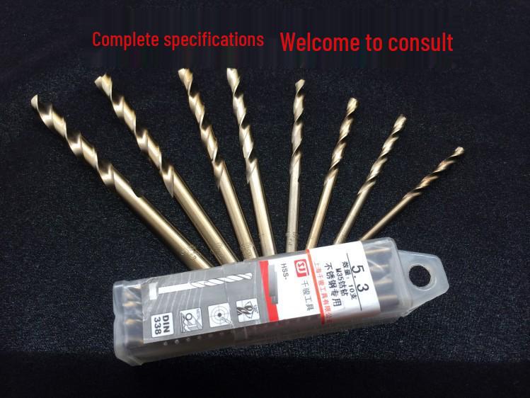 M35 Cobalt Twist Drill Bit: Straight Shank for Stainless Steel