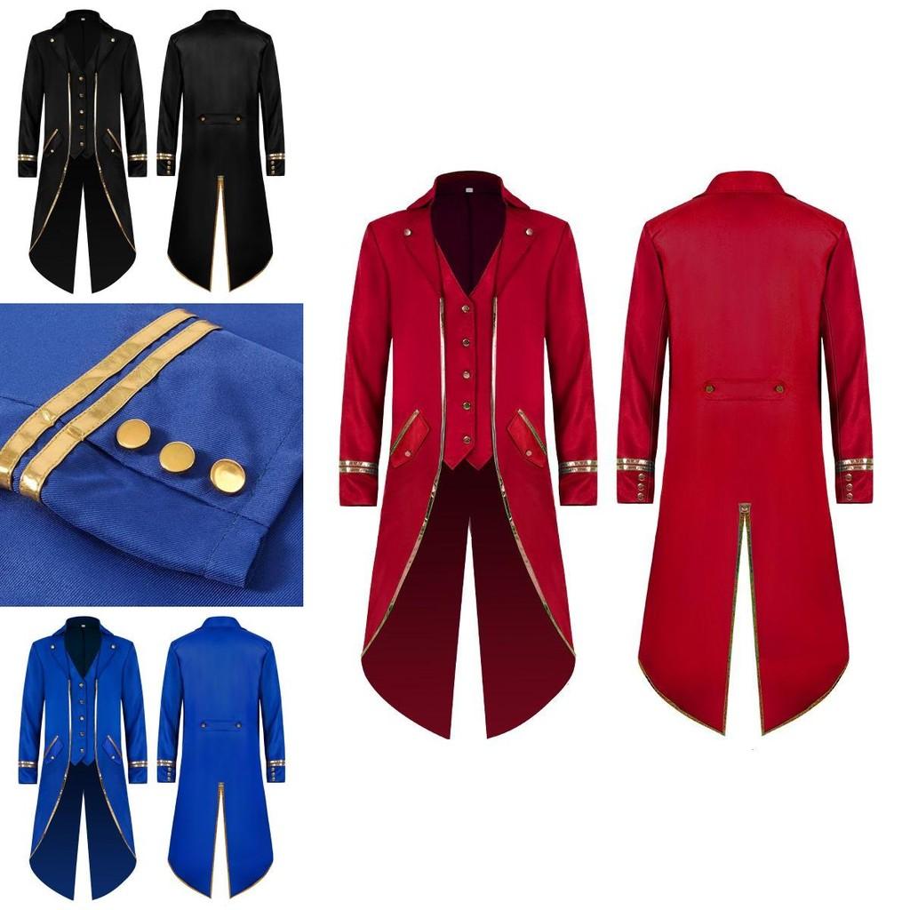 Elegant Steampunk Long Tailcoat Tuxedo For Halloween