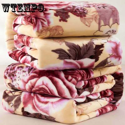 Soft Sheets Blankets Dual-use Keep Warm Thin Single Layer Blanket Household Goods Single Layer Thin Plush Blanket Spring and Autumn