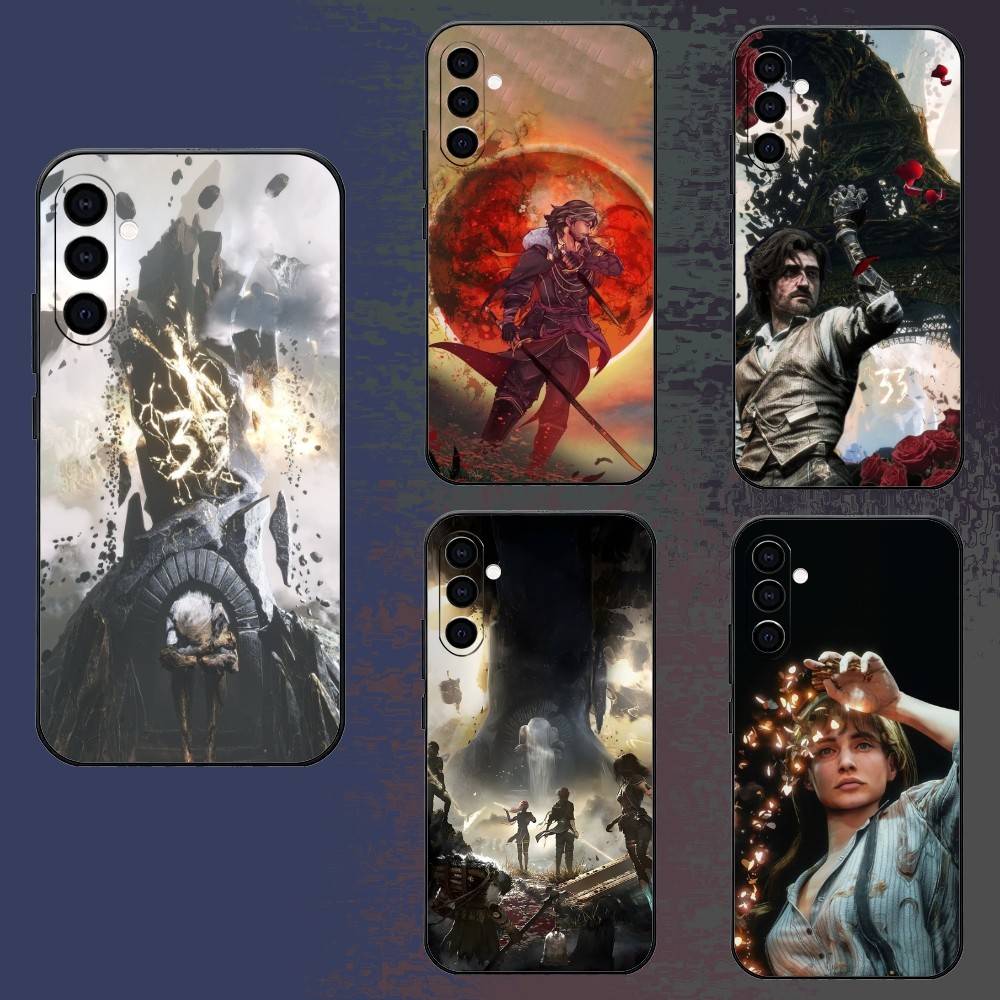 C-Clair O-Obscur E-Expedition-33 Phone Case For Samsung Galaxy A73,A72,A71,A70,A52,A51 Others Soft Black Cover