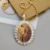 Collier Unisexe Motif Ovale - Mode Européenne & Américaine