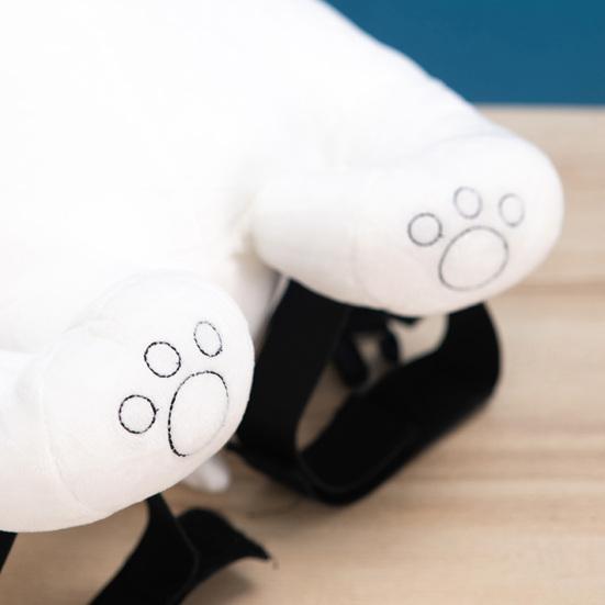 3Pcs/Set Hip Protection Cushion Shock Absorbing Comfortable PP Cotton Panda Skin-touch Knee Pad for Skiing