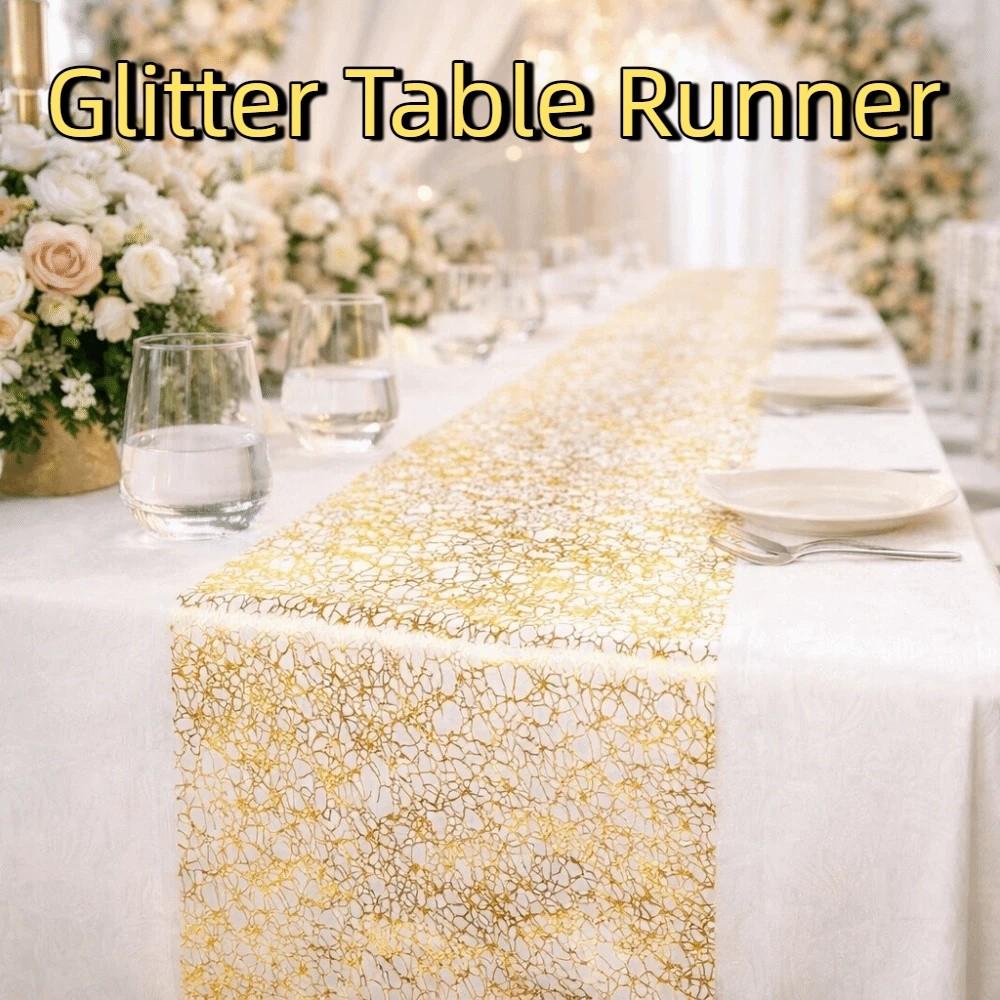 Sparkling Glitter Table Runner Luxury Table Cover Decorative Sequin Tablecloth Party Decoration