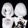 Anime 9S Cosplay Wig 2b Wig White Wig Cosplay Wig Heat Resistant Synthetic Hair Wigs