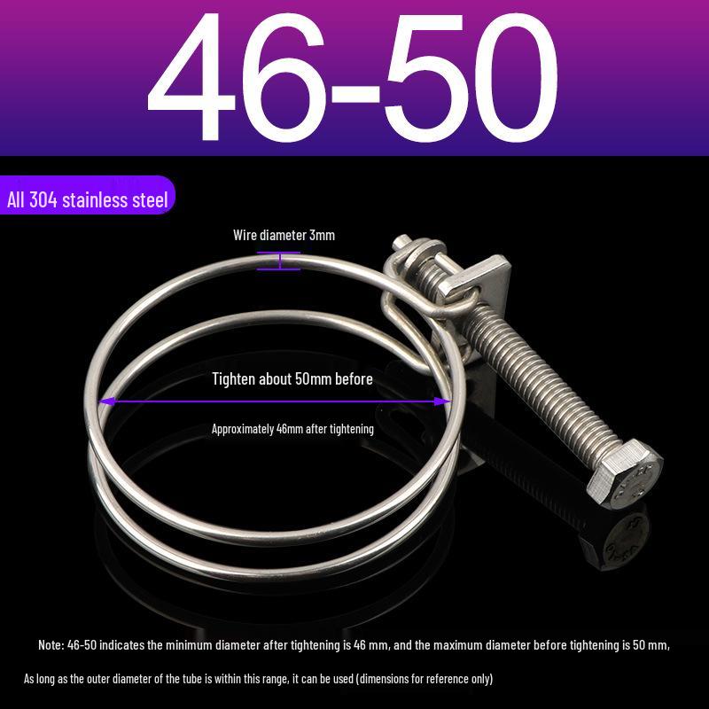Stainless Steel Double Wire Hose Clamp Set