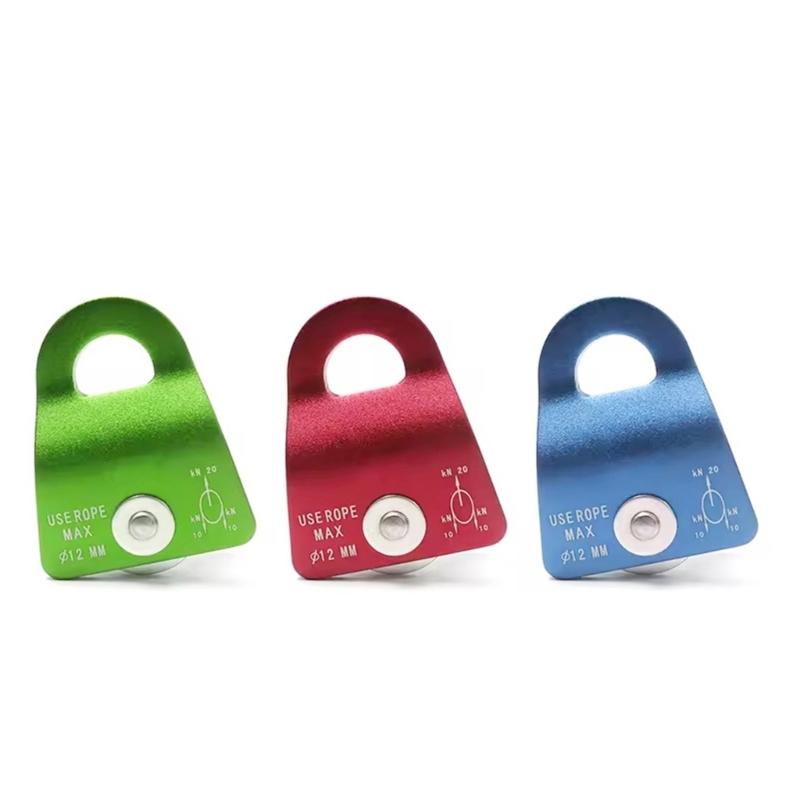 Practical Aluminum Descendings Device for Technical Climbing Gear and Safety Equipment Support 2000kg Statics Load