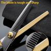 Ciseaux professionnels de coupe de cheveux en acier japonais 440C de 6 pouces/ciseaux amincissants pour Salon de coiffure pour outils de barbier