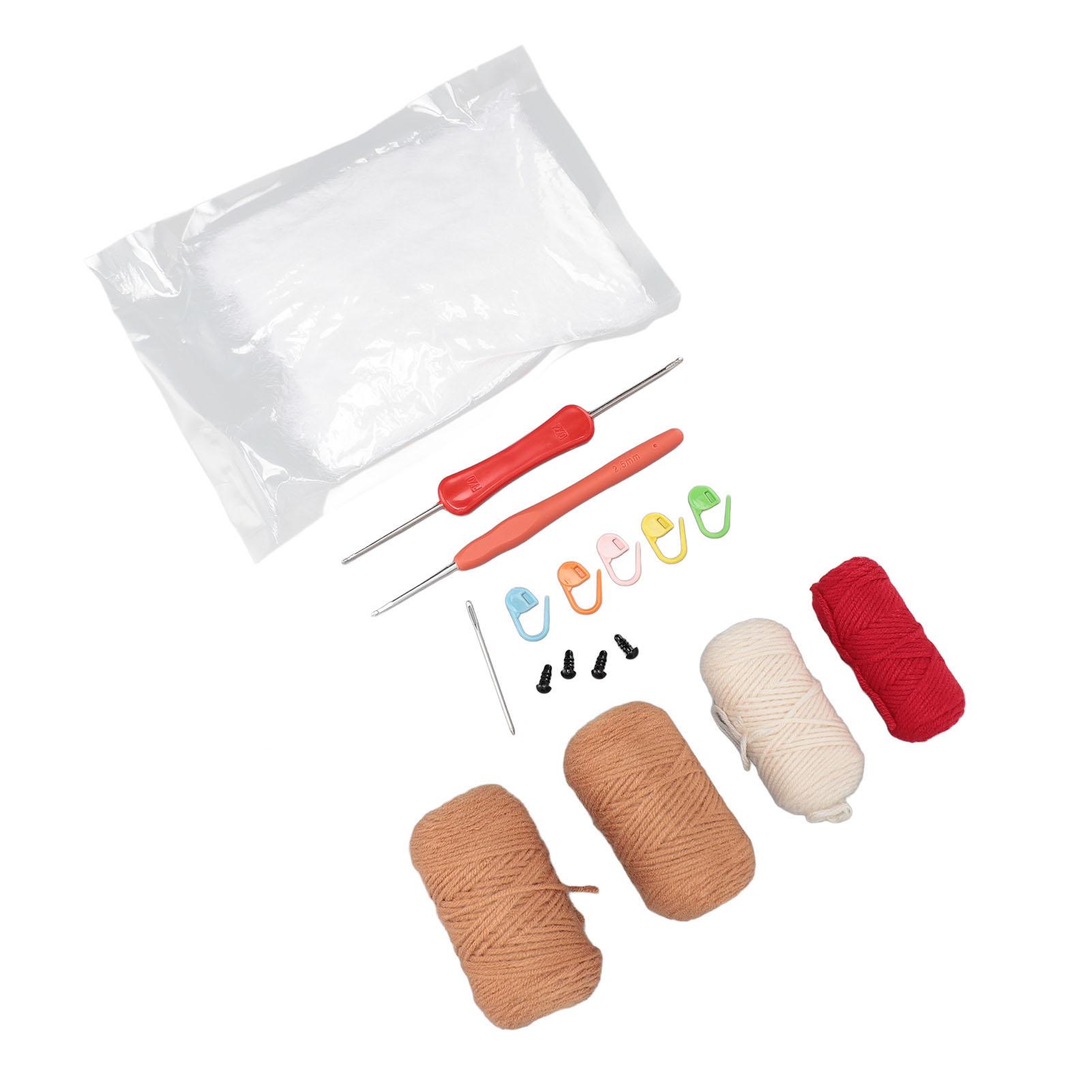 

Набор для вязания крючком «Олень» своими руками, милый набор для начинающих вязальщиков крючком с пошаговым видеоуроком