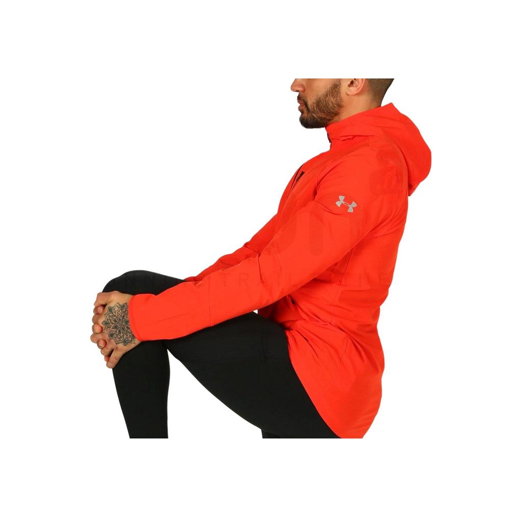 Under Armour Running Sports Hooded Quick-Dry Waterproof Jacket Men Jackets Orange 1318013-890