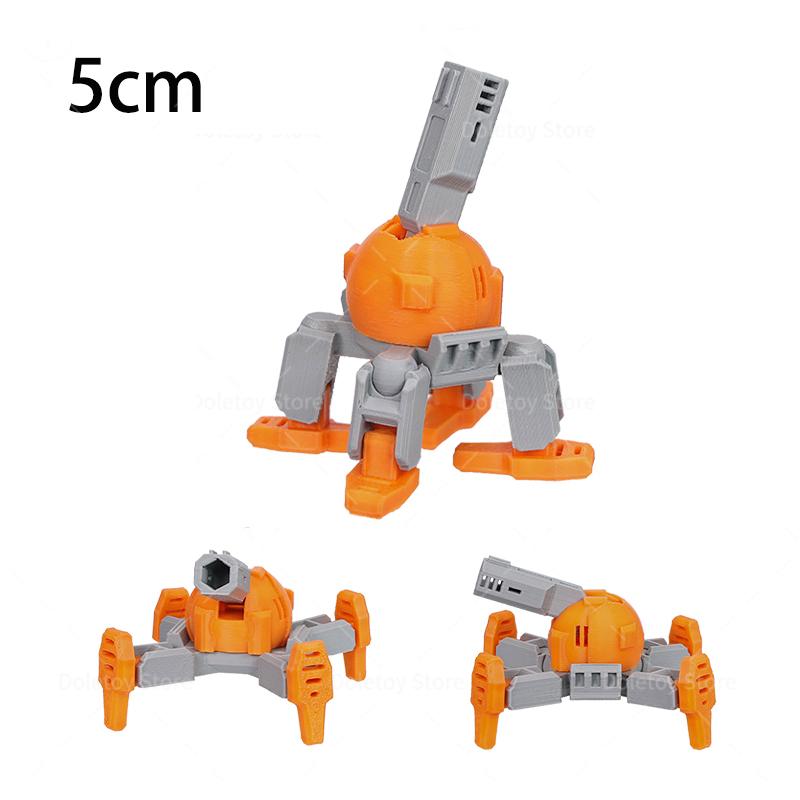 New 3D Printed War Machine Series Mini Movable Fighter Tank Sentry Drone Artillery Launcher Action Figure Room Decoration Gifts