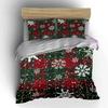 Plaid Snowflake Christmas Design Bedding Duvet Cover Set Duvet Cover Pillowcases  (1*Duvet Cover 2*Pillowcases, Without Duvet Insert)