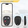 Key Fob for 2001-2002 Chevy Silverado Suburban Tahoe& GMC Sierra Yukon/ 01-04 S10 Sonoma/ 2002 Avalanche Car Keyless,KOBLEAR1XT 15042968, 3 Buttons