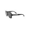 Chanel Occhiali da Sole Quadrati con Logo Occhiali da Sole Unisex Nero CH5408-1026S4