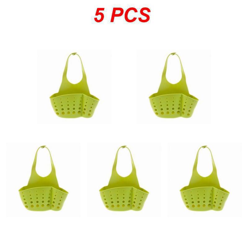 1~10PCS Sink hanging drain basket storage hanging basket storage rack drain rack adjustable snap- soap sponge rack kitchen