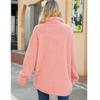 Fashionable women's casual long plush coat