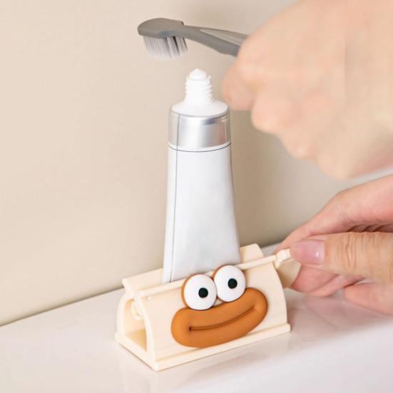 1/2Pcs Toothpaste Tube Squeezer Toothpaste Dispenser Cartoon Shape Easy to Use Toothpaste Clip Bathroom Decoration