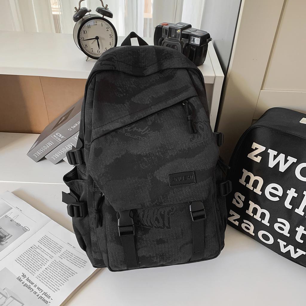 Schoolbag1011 New middle school students, junior high school students, high school students, schoolbags, boys, large-capacity spine backpacks, women's