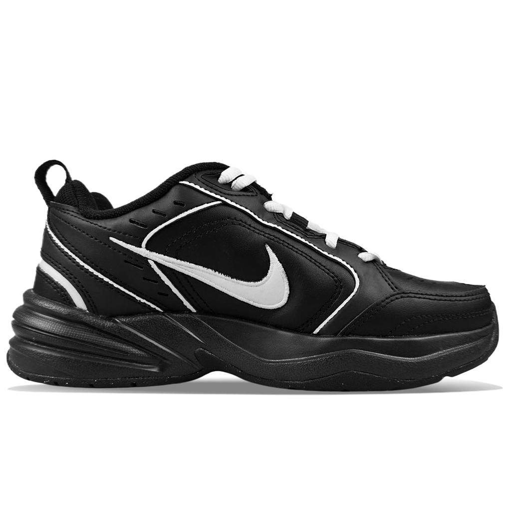Nike Air Monarch 4 Slip Resistant Slip Resistant Low top Chunky Sneakers Unisex Black 415445-001(Team40-)