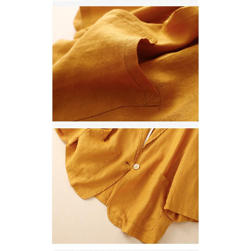 2026 New Casual Three-Quarter Sleeve Short Jacket for Women, Solid Color Blazer