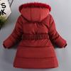 Girl Winter Cotton-Padded Jacket Children's Fashion Coat Kids Outerwear Baby's Warm Down Jacket Children Clothing 4-12 Years