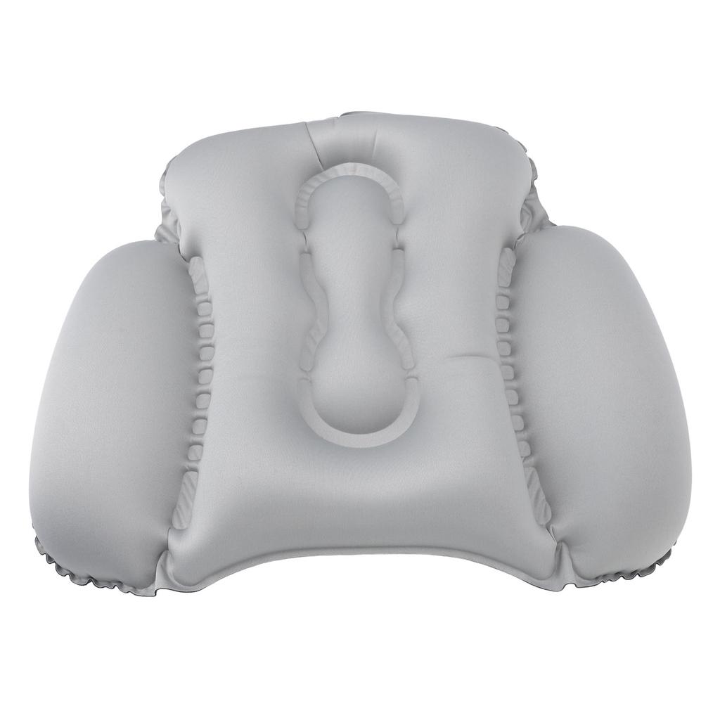Inflatable Lumbar Travel Pillow for Airplane Ergonomic Soft Office Chair Back Support Pillow for Men Women Press