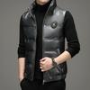 Standing Collar Fashion Sleeveless Bright Down Jacket Vest Sleeveless Vest Vest Male Korean Version Coat Tide