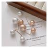 Fixed Clothes Brooch Pin Simulation Pearl Scarf Shawl Clip Buckle Sweater Cufflink Brooch Ladies Jewelry AVE