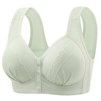 Nowy biustonosz zapinany z przodu: Bezprzewodowa konstrukcja ze wsparciem bocznym i efektem zbierania Ciążowa bielizna plus size typu tank top